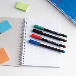 Rostirón, tűfilc alkoholos készlet, 0,5mm OHP Bluering® F, 4 klf. szín Permanent marker Bluering