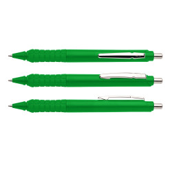 Golyóstoll nyomógombos 0,8mm, műanyag zöld test Apollo K, írásszín zöld Golyóstoll Ico