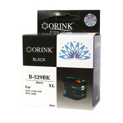 Brother LC529XL tintapatron black ORINK Tintapatron kompatibilis Orink