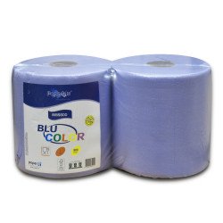 Kéztörlő 3 rétegű tekercses átmérő: 26 cm 100% cellulóz 2 tekercs/csomag BLU COLOR Paperdi_BIBS800 kék Papírtörlők Paperdi