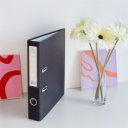 Iratrendező A4, 5cm,lapraszerelt, Bluering® Smart fekete