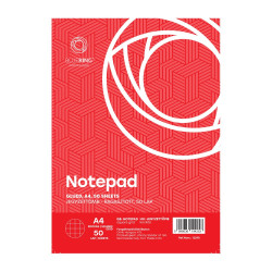 Jegyzettömb ragasztott, A4, 50lap, Bluering® kockás Jegyzettömb Bluering