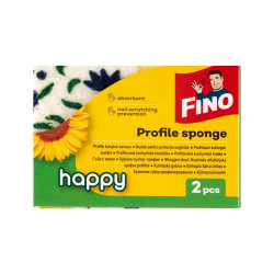 Mosogatószivacs dörzsi 2 db/csomag formázott Fino Profile Happy Szivacsok, kendők, súrolók Fino