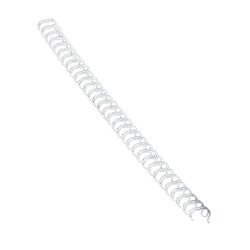 Fém spirál 3:1, 12mm, 81-100lap, Fellowes® 100 db/doboz, fehér Kötészeti kellék Fellowes