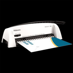 Spirálozógép, műanyag spirálkötéshez, manuális, 120lap, Fellowes® Starlet 2+ Spirálozógép Fellowes