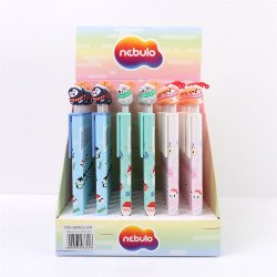 Golyóstoll karácsonyi állatkák sapkában 36 db/display Nebulo Golyóstoll Nebulo