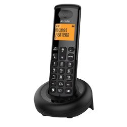 Telefonkészülék ALCATEL E160 (vezeték nélküli, kijelző, DECT) fekete Fax - telefon Alcatel