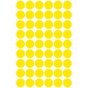 Etikett címke, o12mm, jelölésre, 54 címke/ív, 5 ív/doboz, Avery sárga