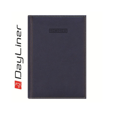 Határidőnapló Sherwood B5 heti, krémszínű lapokkal kék Dayliner 2026.