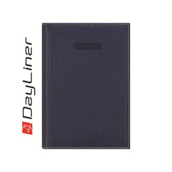 Határidőnapló Sherwood B5 heti, krémszínű lapokkal kék Dayliner 2026. Határidőnapló Dayliner