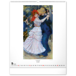 Falinaptár képes  480×560mm Impressionism  Realsystem 2026. Falinaptár Realsystem