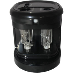 Hegyező asztali 2 lyukú elektromos elemes és hállózati adapterrel működtethető EG5161 Eagle fekete