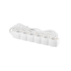 Elosztó hat csatlakozós 5m kábellel asztali 10A 2300W Elosztó, hosszabító Egyéb