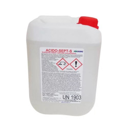 Vízkőoldó fertőtlenítő hatású 5 liter Acido Sept S Vízkőoldás, szanitertisztítás Innoveng