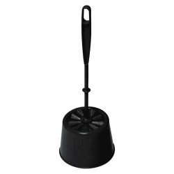 WC kefe tartóval York_064150 fekete Partvis, seprű, kefe, padozat York