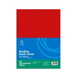 Hátlap, A4, 230 g. bőrhatású 100 db/csomag, Bluering® piros Kötészeti kellék Bluering