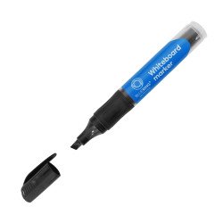 Táblamarker 2,2-5,2mm, vágott hegyű, cserélhető betétes, Bluering fekete Táblamarker Bluering