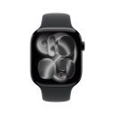 Okosóra Apple Watch S11 GPS 42mm Jet Black Aluminium Case with Black Sport Band - S/M