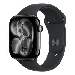 Okosóra Apple Watch S11 GPS 46mm Jet Black Aluminium Case with Black Sport Band - M/L Okosóra Apple