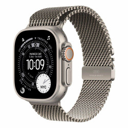 Okosóra Apple Watch Ultra 3 Cellular 49mm Natural Titanium Case with Natural Titanium Milanese Loop - Medium Okosóra Apple