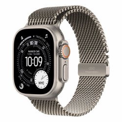 Okosóra Apple Watch Ultra 3 Cellular 49mm Natural Titanium Case with Natural Titanium Milanese Loop - Medium Okosóra Apple