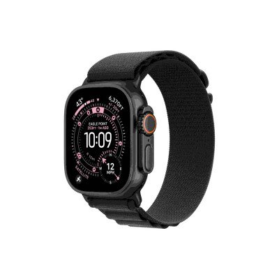 Okosóra Apple Watch Ultra 3 Cellular 49mm Black Titanium Case with Black Alpine Loop - Medium