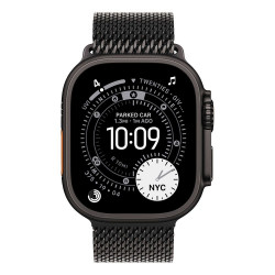 Okosóra Apple Watch Ultra 3 Cellular 49mm Black Titanium Case with Black Titanium Milanese Loop - Medium Okosóra Apple