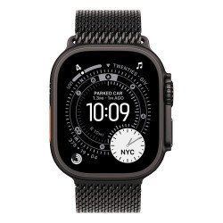 Okosóra Apple Watch Ultra 3 Cellular 49mm Black Titanium Case with Black Titanium Milanese Loop - Medium Okosóra Apple