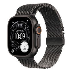 Okosóra Apple Watch Ultra 3 Cellular 49mm Black Titanium Case with Black Titanium Milanese Loop - Medium Okosóra Apple