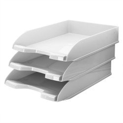 Irattálca műanyag 345, 345x255x65mm, Bluering®, fehér Irattálca Bluering