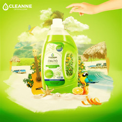 Öblítő koncentrátum 1,5 liter Cleanne_Környezetbarát Kubai pezsgés Öblítők Cleanne