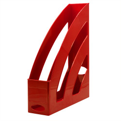 Iratpapucs 8cm, műanyag, 80x327x253mm, Bluering®, piros Iratpapucs Bluering