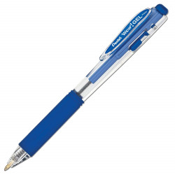 Rollertoll zselés 0.35mm, háromszög fogózóna K437-C Pentel Wow, írásszín kék Rollertoll Pentel
