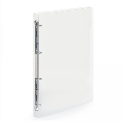 Gyűrűskönyv A4, 4 gyűrűs 2cm gerinc áttetsző PP, Karton P+P Lines transzparens