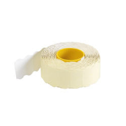 Árazószalag 22x12mm, stancolt 10 tekercs/csomag, fehér Árazószalag Egyéb