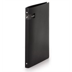 Gyűrűskönyv A4, 4 gyűrűs 2cm gerinc PP, Karton P+P Opaline fekete Gyűrűskönyv Karton