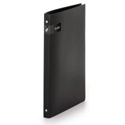 Gyűrűskönyv A4, 4 gyűrűs 2cm gerinc PP, Karton P+P Opaline fekete Gyűrűskönyv Karton