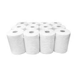 Kéztörlő 2 rétegű tekercses átmérő: 14 cm 100% cellulóz 12 tekercs/karton Bluering® hófehér Papírtörlők Egyéb