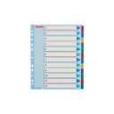 Elválasztólap, A4, Maxi regiszteres 1-12 laminált karton előlap 100209 Esselte