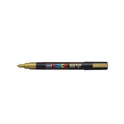 Dekormarker 0,9-1,3mm, PC-3M Uni Posca arany Dekormarker Uni