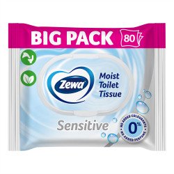 Toalettpapír nedves 80 lap/csomag Zewa Sensitive Toalettpapírok Zewa