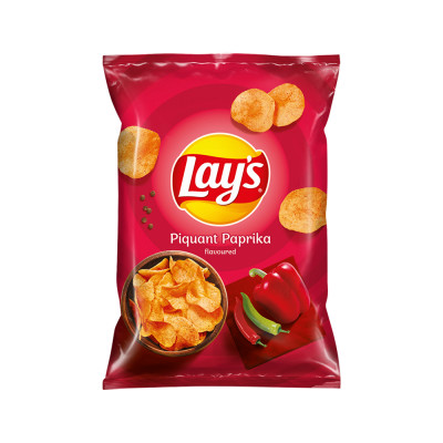 Chips, 60 g, LAYS, pikáns paprikás