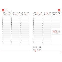 Tanári határidőnapló A5, műbőr 150mmx210mm, fehér lapokkal lila 2025/2026 Realsystem Tanári határidőnapló Realsystem