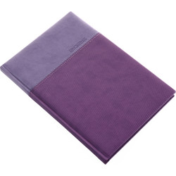 Határidőnapló Lux B/5, heti fehér lapokkal lila Realsystem 2026. Határidőnapló Realsystem