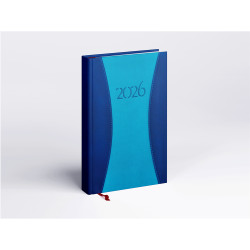 Határidőnapló Prémium A B/5, heti krémszínű lapokkal kék Realsystem 2026. Határidőnapló Realsystem