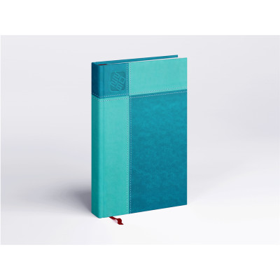 Határidőnapló Prémium M B/5, heti krémszínű lapokkal türkiz Realsystem 2026.