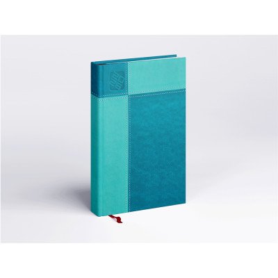 Határidőnapló Prémium M B/5, heti krémszínű lapokkal türkiz Realsystem 2026.