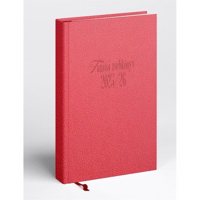 Tanítói zsebkönyv A5, műbőr 145mmx205mm, fehér lapokkal piros 2025/2026 Realsystem