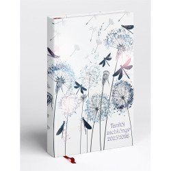 Tanítói zsebkönyv A5, műbőr 145mmx205mm, fehér lapokkal pitypang 2025/2026 Realsystem Tanári határidőnapló Realsystem