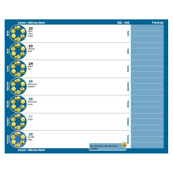 Diák zsebkönyv 125mmx205mm, fehér lapokkal 2025/2026 láma Realsystem Diák zsebkönyv Realsystem